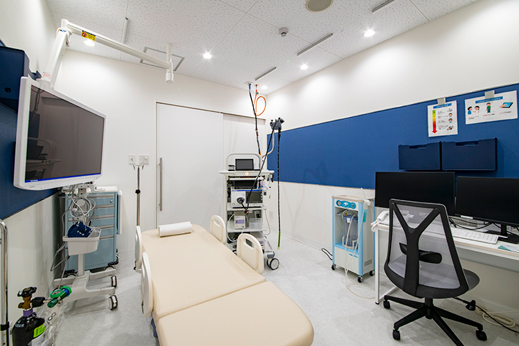 広島八丁堀内科・胃腸内視鏡クリニック 広島市中区 清潔に保たれている内視鏡検査室