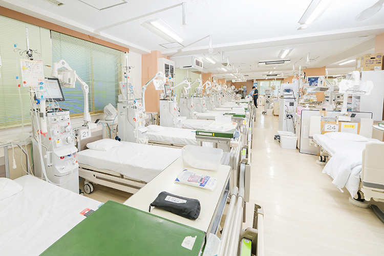 奥田クリニック 宇都宮市 透析治療に必要充分な医療設備を備える