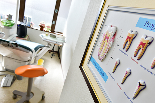 りつ小児歯科 国分寺市 子どもたちが怖がらないような、にぎやかで楽しい雰囲気の院内