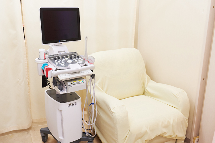 あんずレディースクリニック 墨田区 リラックスして検査を受けられる環境づくりにも配慮