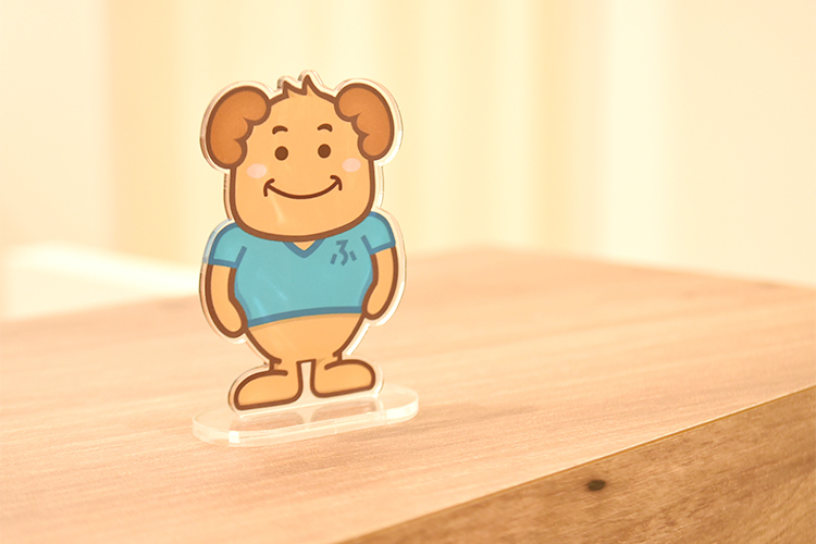 おとなとこどもの泌尿器科ふくいクリニック 香芝市 大きく優しい院長先生をイメージしたキャラクター「ふっくどん」