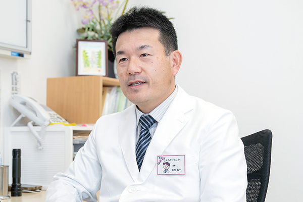 さくらクリニック 症状について問診票に記入し診察を受ける