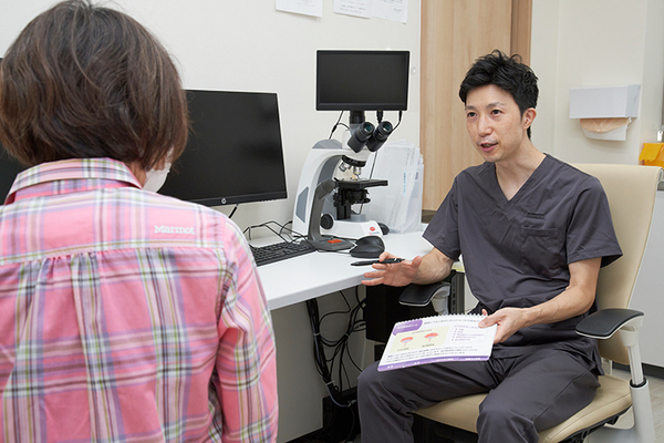 かねみつクリニック 医師による問診と検査