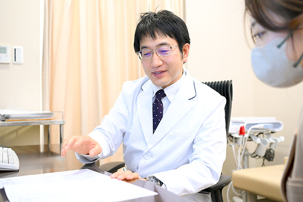 優ウィメンズクリニック どの検査からスタートするか選択。まずは問診を受ける