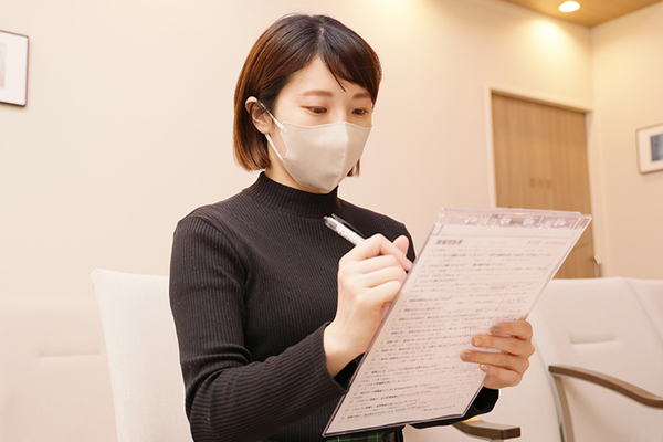 宮前平脳神経外科クリニック 問診表の記入