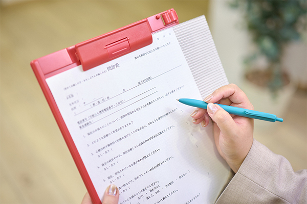 五反田駅前メンタルクリニック 問診表と簡易心理検査の記載