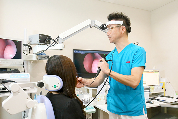 わたなべ耳鼻咽喉科 医師による診察と問診で治療法を検討