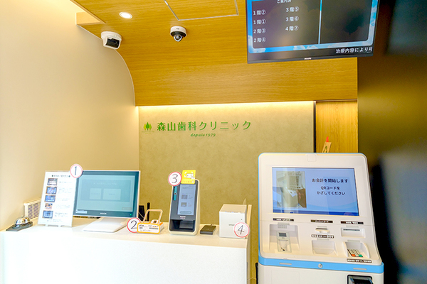 森山歯科クリニック 受付での手続きと問診