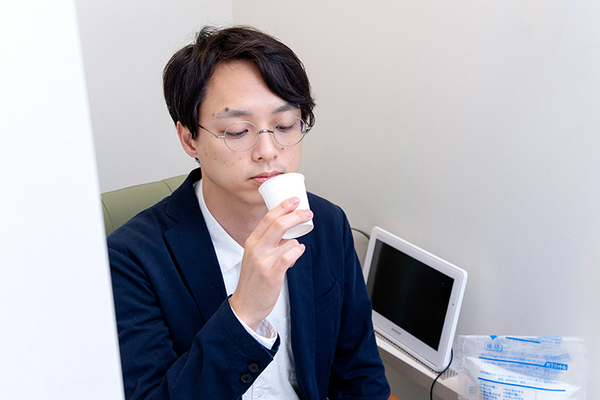 すが内科クリニック 腸を洗浄した後、検査着へ着替える