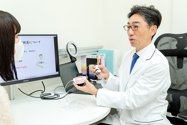 ウェルスリープクリニック大阪 自宅で簡易睡眠検査を実施