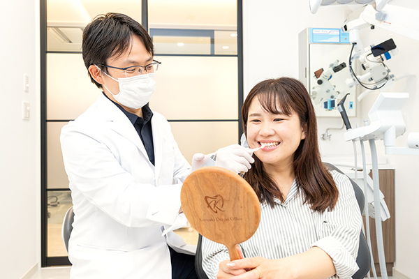 くりさき歯科 クリーニングを行う