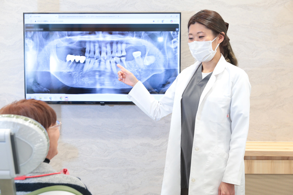 マチコ歯科 検査結果をもとに診療方針を説明