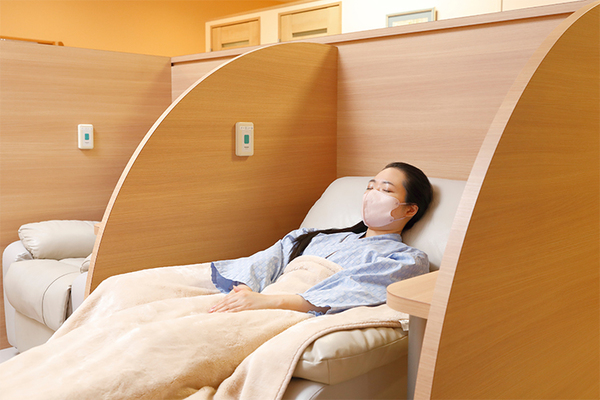 恵理子内視鏡クリニック リカバリールームで安静