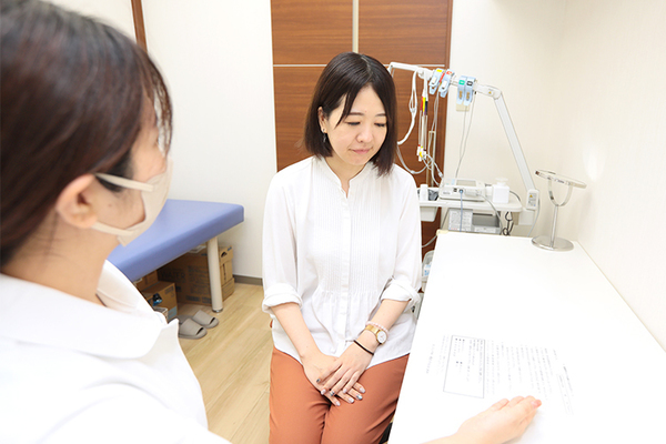 はしもと内科 検査後の過ごし方を説明