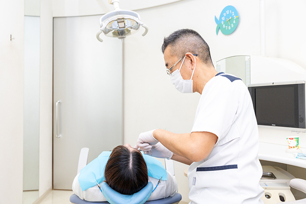 小山歯科医院 必要に応じて治療を実施