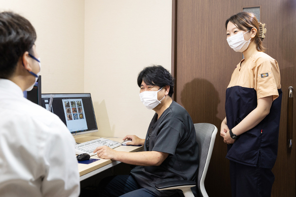 やすらぎホームクリニック 検査結果の説明を聞く