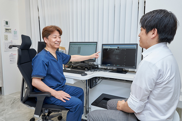 みずもと内視鏡・消化器内科クリニック 結果説明を受ける