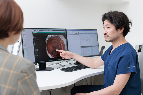 和光市駅前かわはら内視鏡・消化器内科クリニック 検査結果と今後の説明を受ける