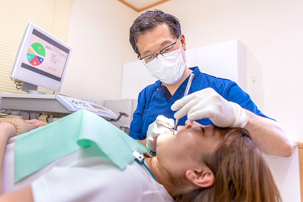 つきおか歯科医院 徹底したリスク分析に基づいた 歯周病予防プログラム