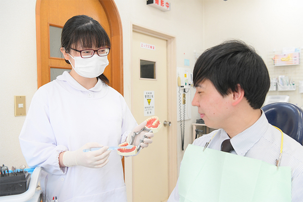 大野歯科クリニック 歯科衛生士が丁寧にアドバイス