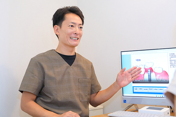 森のまち歯科 定期的に来てほしいと語る院長
