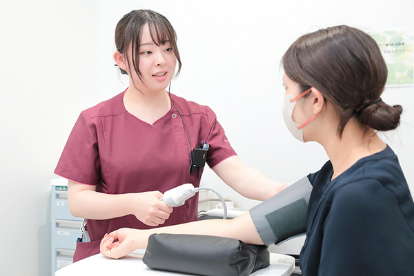 MY内科クリニックせんげん台 患者が落ち着いて検査を受けられるようスタッフの気遣いも細か