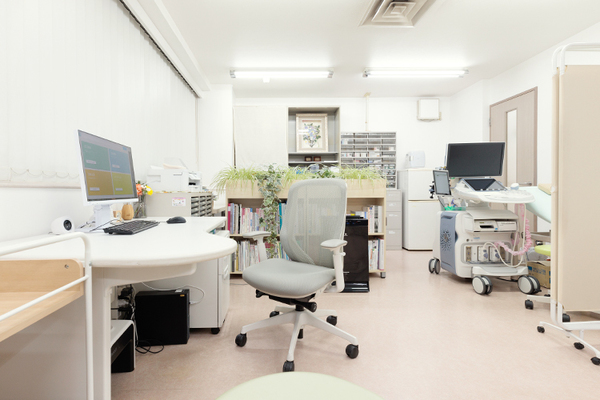 勝どきウィメンズクリニック 適切な判断と丁寧な問診を行う診察室