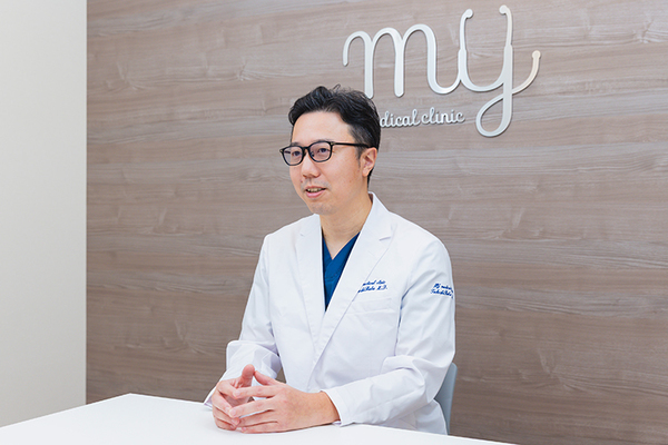 MYメディカルクリニック田町三田 健康維持のために、フォローアップの外来を活用してほしいと語る