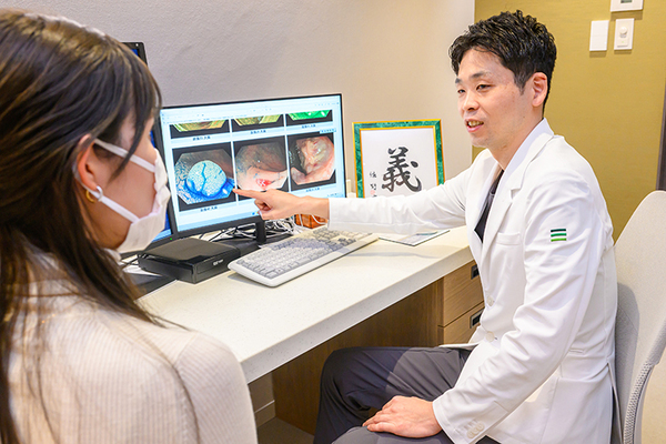 NEO HEALTHCARE 消化器内科･内視鏡内科クリニック 大阪市中央区本町院 患者の状況に合わせた検査・治療の提案を行っている