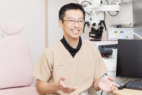 おんたけ耳鼻咽喉科 鼻の不調が集中力低下の原因につながることもあると話す山田院長