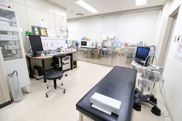 河合外科・整形外科 エコー検査は、診察中に手軽に検査することが可能
