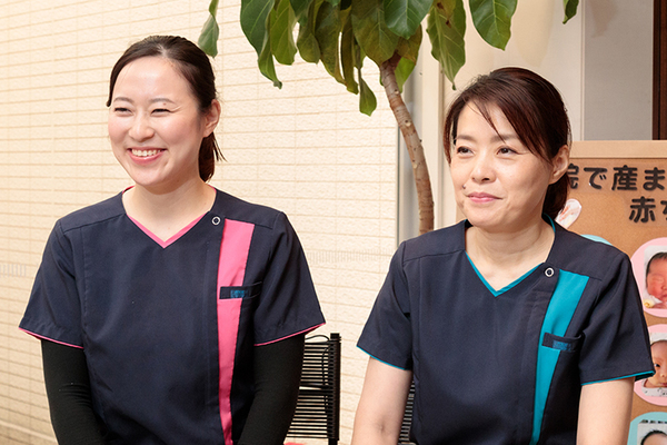 小川産婦人科 スタッフ全員がチーム一丸となって、産後のケアにあたる