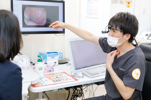 中野島たきぐち耳鼻咽喉科 丁寧な説明やカウンセリングをしてから治療をする