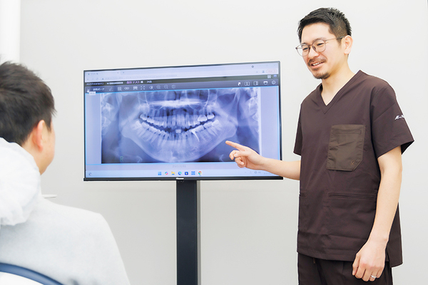 いのこ歯科 丁寧な検査をもとに治療につなげている