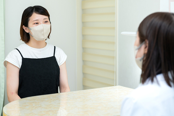 長谷川レディースクリニック淵野辺ソフィア 診察後、看護師面談で不安や悩みを相談することができる
