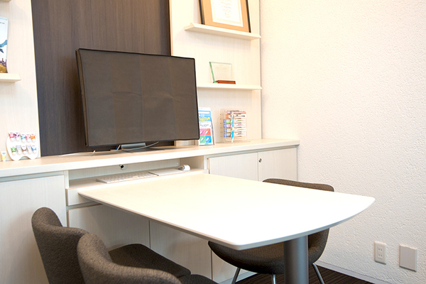 なかの歯科クリニック しっかりと話ができるようにカウンセリングルームも完備