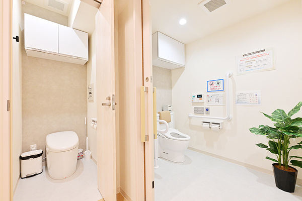 上野毛しみず腎・泌尿器科クリニック 女性専用トイレも完備。プライバシーに配慮し、安心して通える