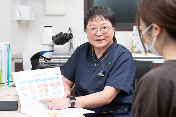 わたなべ皮膚科 患者一人ひとりに寄り添った、さまざまなアドバイスをくれる