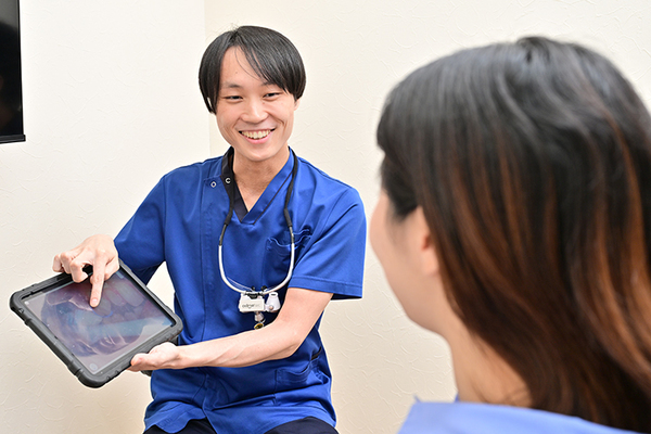 土支田の杜歯科・矯正歯科 歯並びと全身の関係性について、丁寧に説明を行う