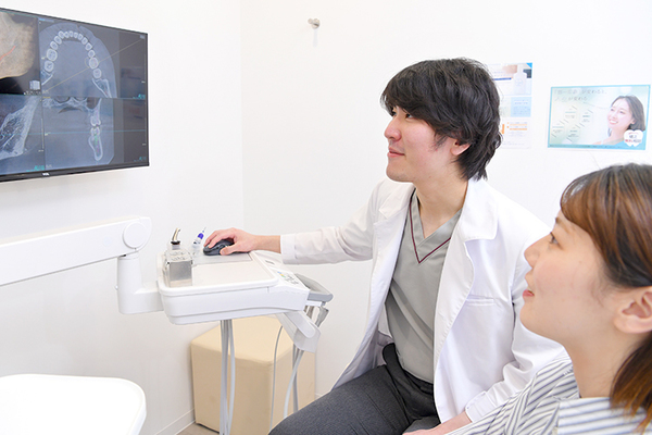 ときわ平エキ総合歯科 画像を用いて、患者が納得のいく説明を心がける