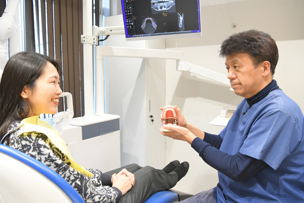 中冨歯科 ブラッシングの指導も入念に行う