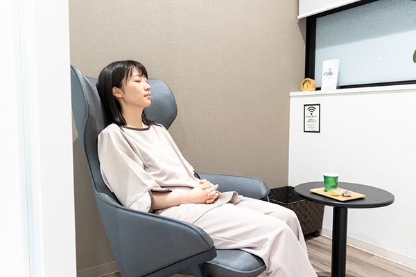 なかむら内視鏡・内科クリニック 検査後は休憩室でゆっくり休むことができる