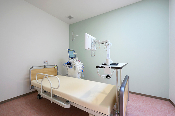 たかえ内科クリニック 透析室は個室も完備