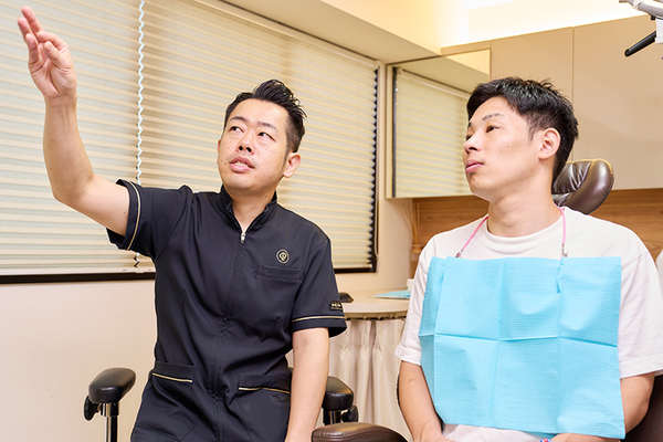 天満コンセプトP歯科 自由診療では施術時間、回数、説明時間などに自由度が増す