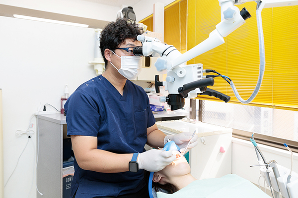 マリコ歯科クリニック 治療部を清潔・乾燥状態を保ちながら治療し、速やかに補綴する