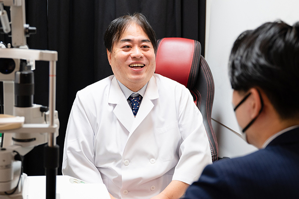 明生アイクリニック 自覚症状があまりない緑内障の検査も行っている