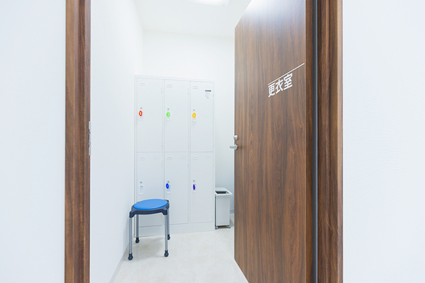 あけぼの橋内科・内視鏡内科 プライバシーに配慮した更衣室