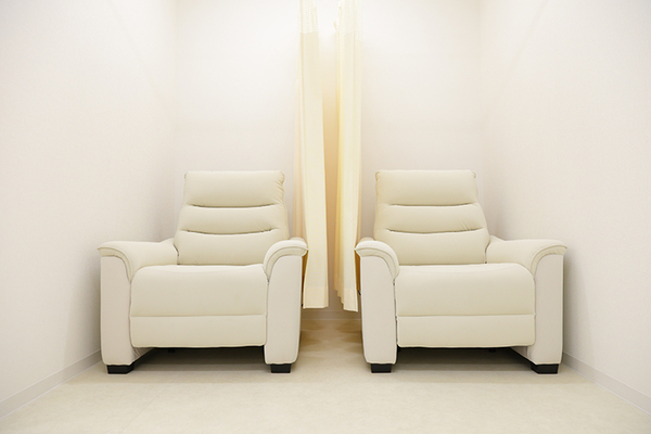 ほり内科クリニック 検査後はリカバリースペースで休憩し、体調を確認してから帰宅