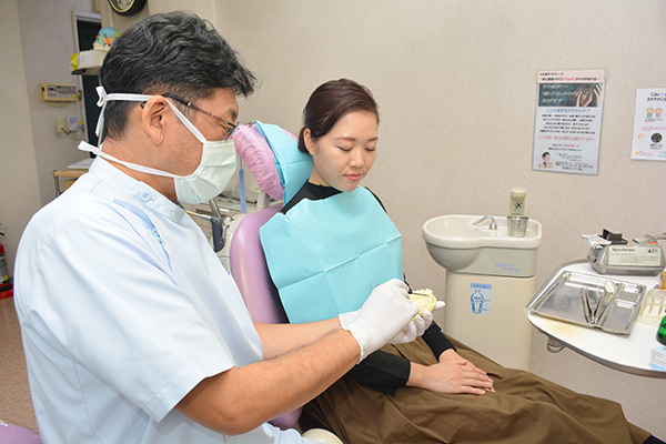 大田歯科 ナイトガードの使用方法をわかりやすく丁寧に説明してくれる