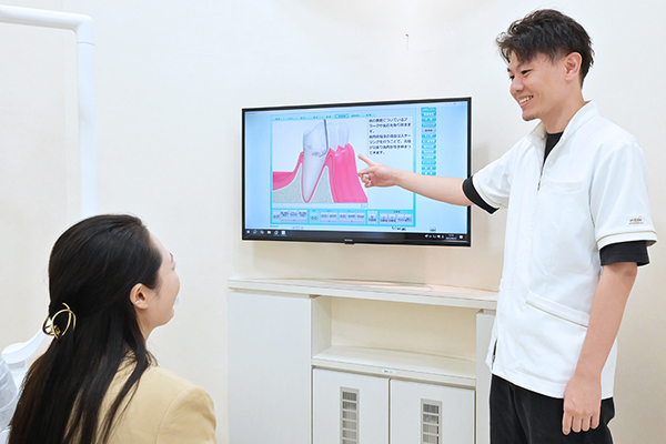 ひろすえ歯科クリニック 患者一人ひとりに寄り添った声がけを心がけている